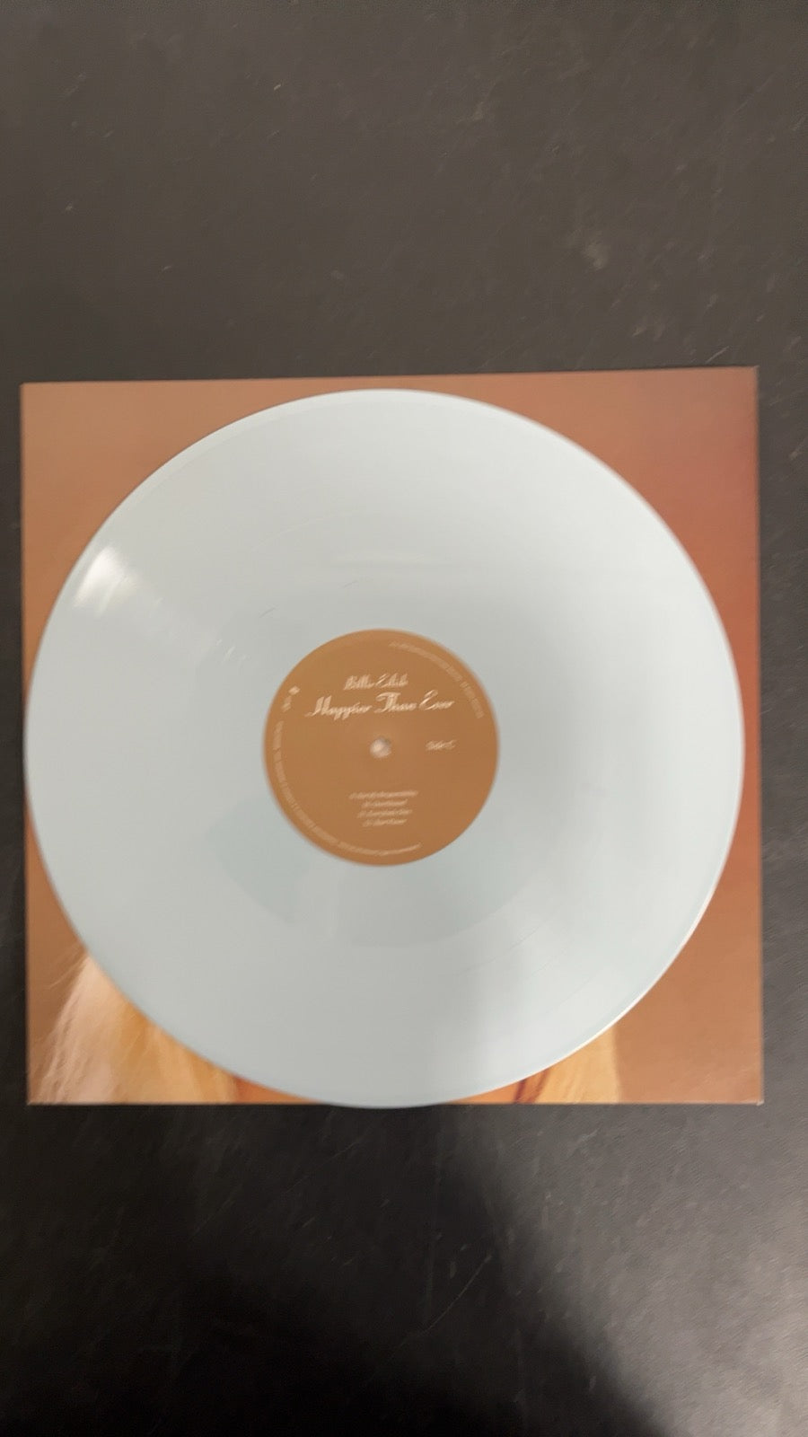 VINYL_2C - Billie Eilish - Happier Than Ever LE Light Blue Etched Vinyl USED NOT TESTED