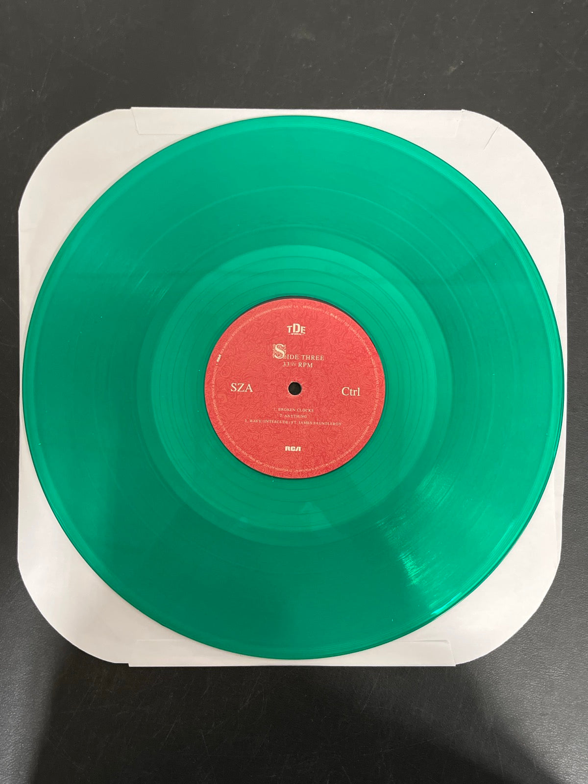VINYL_2C - SZA - Ctrl LE Translucent Green Vinyl USED NOT TESTED