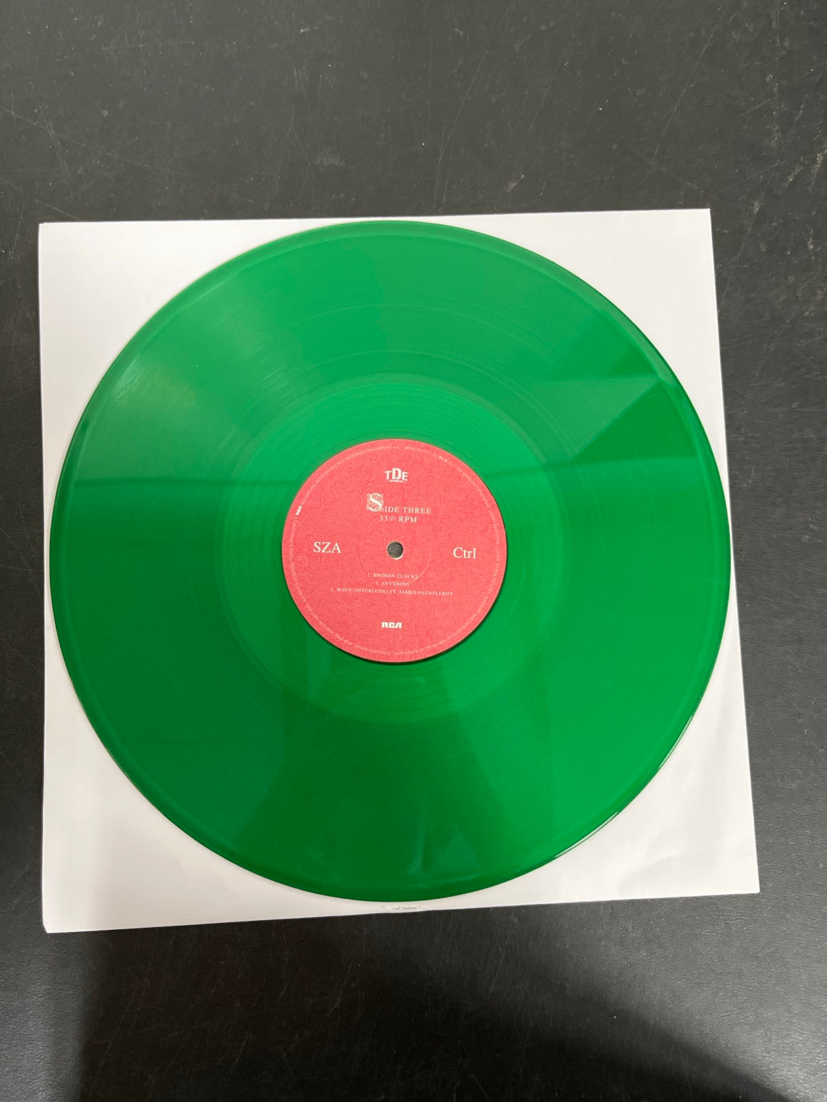 VINYL_2C - SZA - Ctrl LE Translucent Green Vinyl USED NOT TESTED