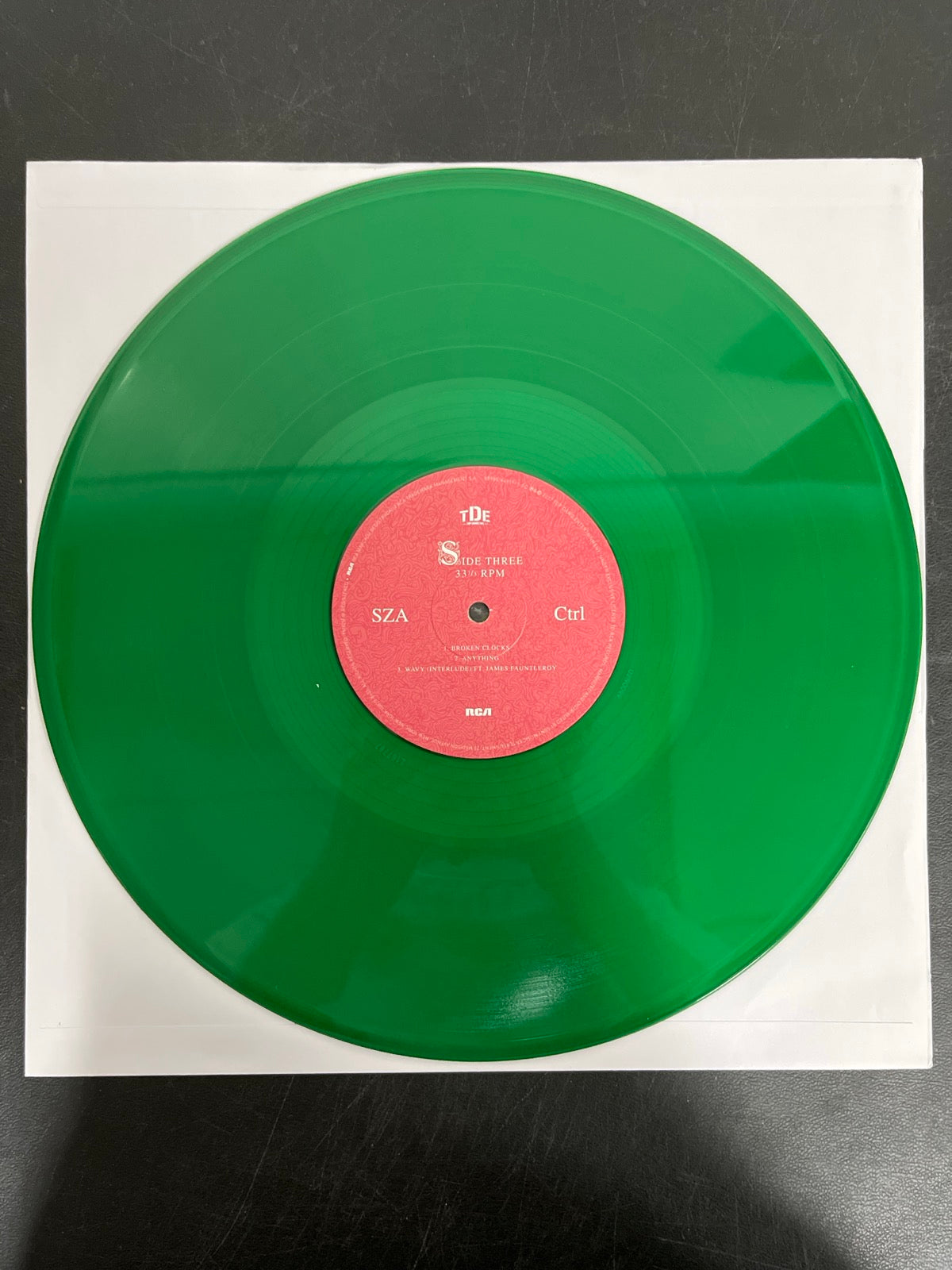 VINYL_2C - SZA - Ctrl LE Translucent Green Vinyl USED NOT TESTED