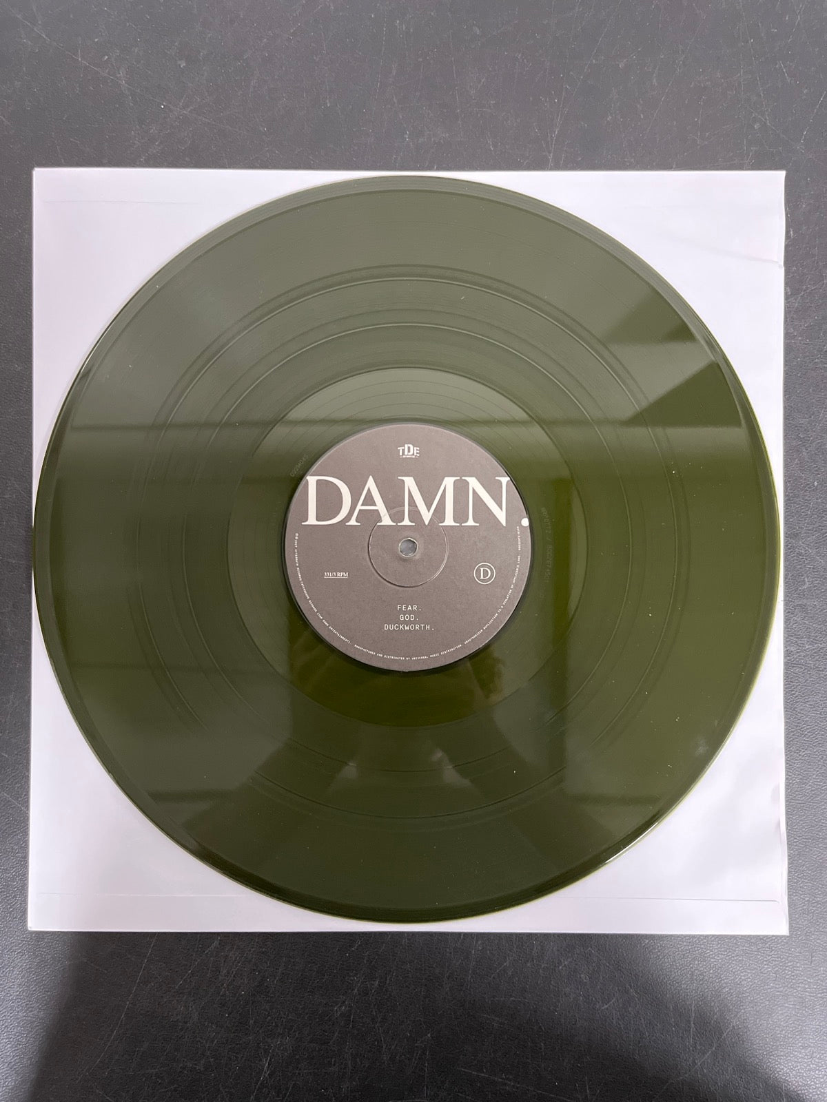 VINYL_2D - Kendrick Lamar - DAMN. LE 180gm Green Vinyl USED NOT TESTED