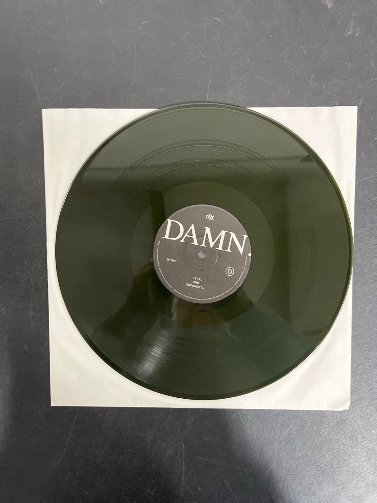 VINYL_2D - Kendrick Lamar - DAMN. LE 180gm Green Vinyl USED NOT TESTED