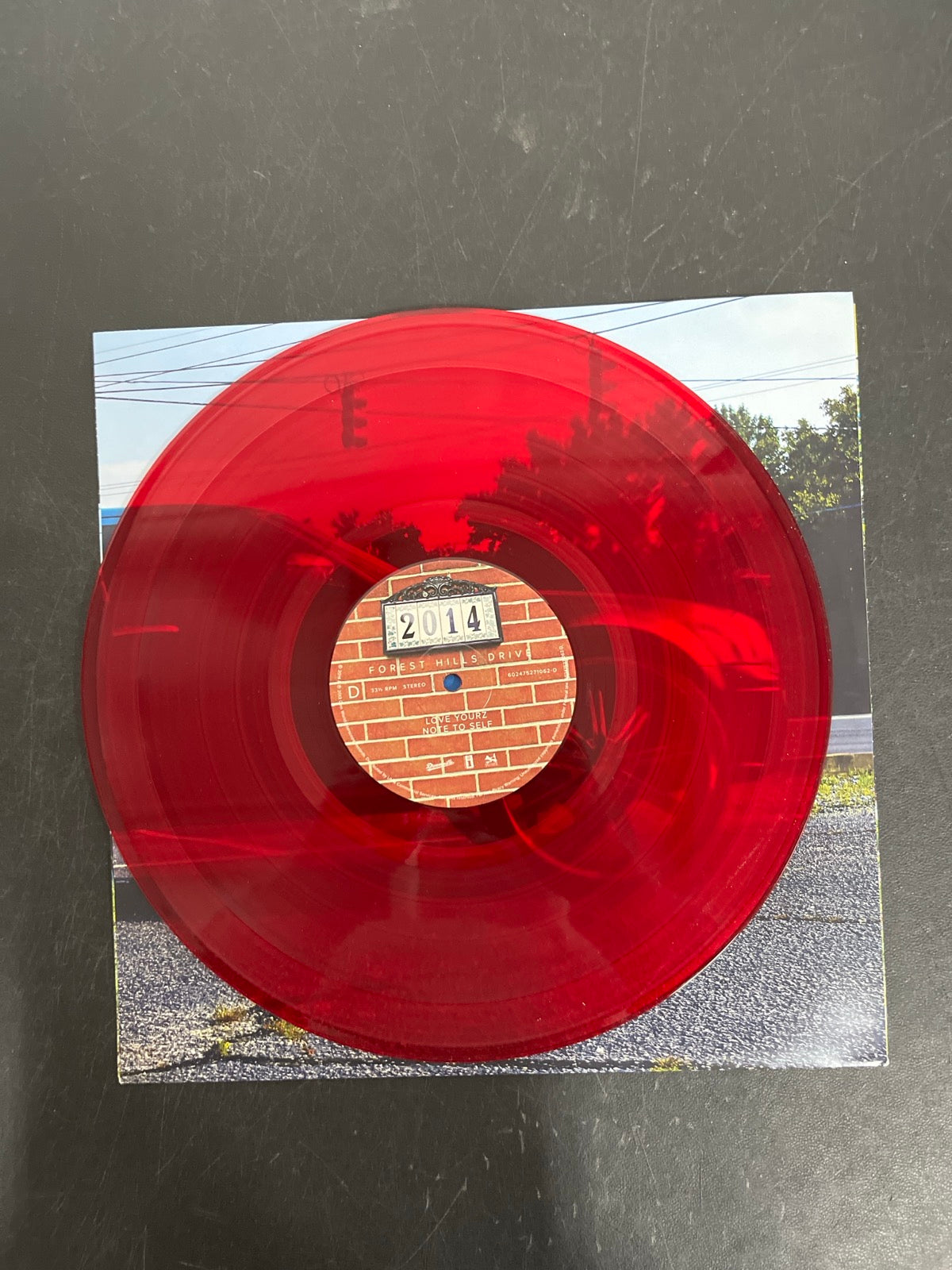 VINYL_2D - J. Cole - 2014 Forest Hills Drive Anniversary Ed. Red Vinyl USED NOT TESTED
