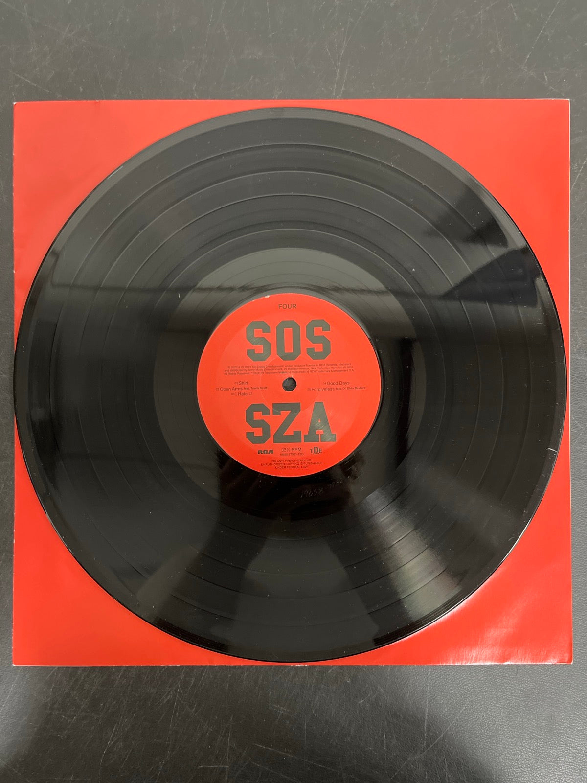 VINYL_2D - SZA - SOS LE Vinyl USED NOT TESTED