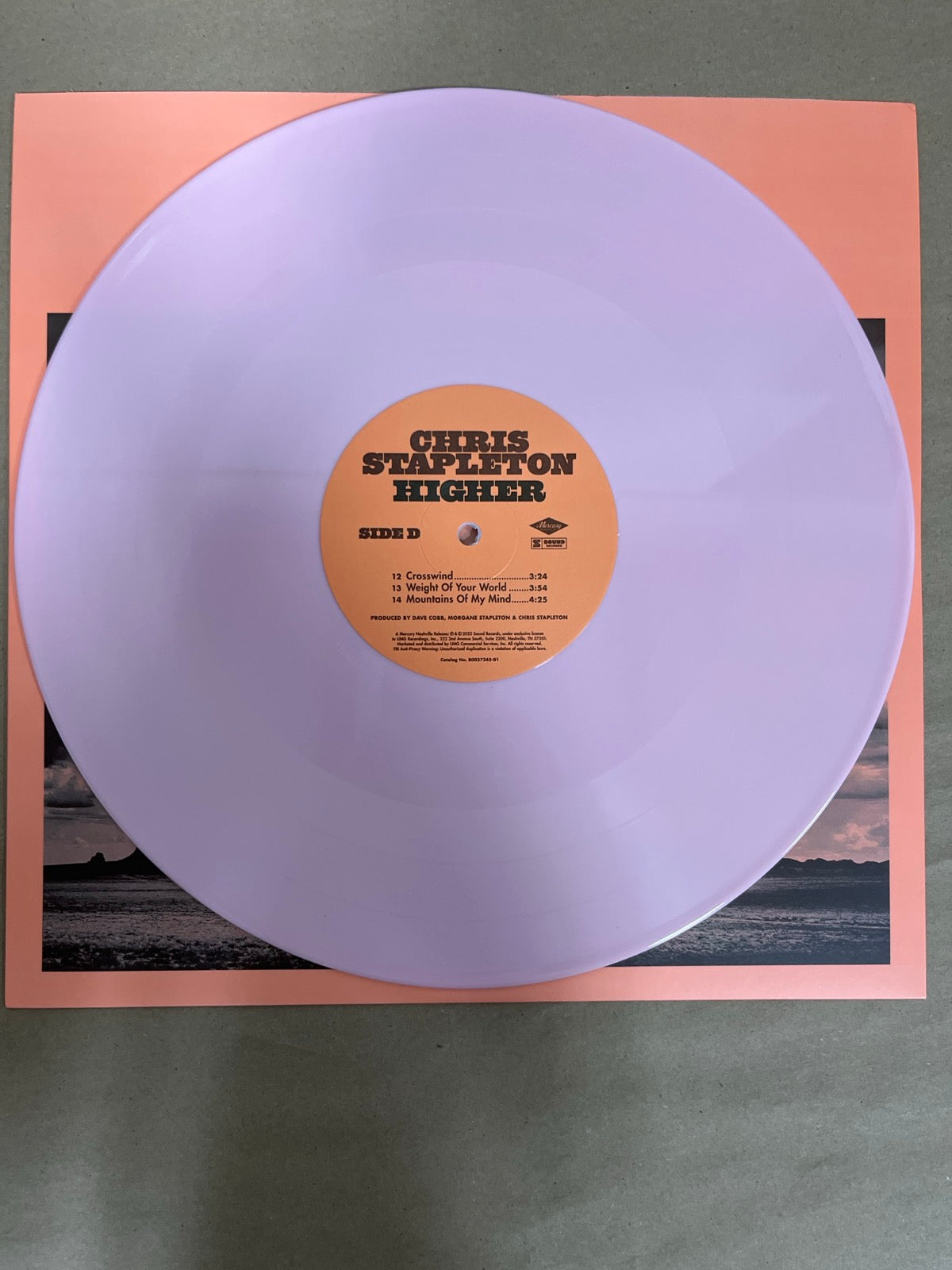 VINYL_2D - Chris Stapleton - Higher Target Exclusive 180gm Pink Vinyl USED NOT TESTED