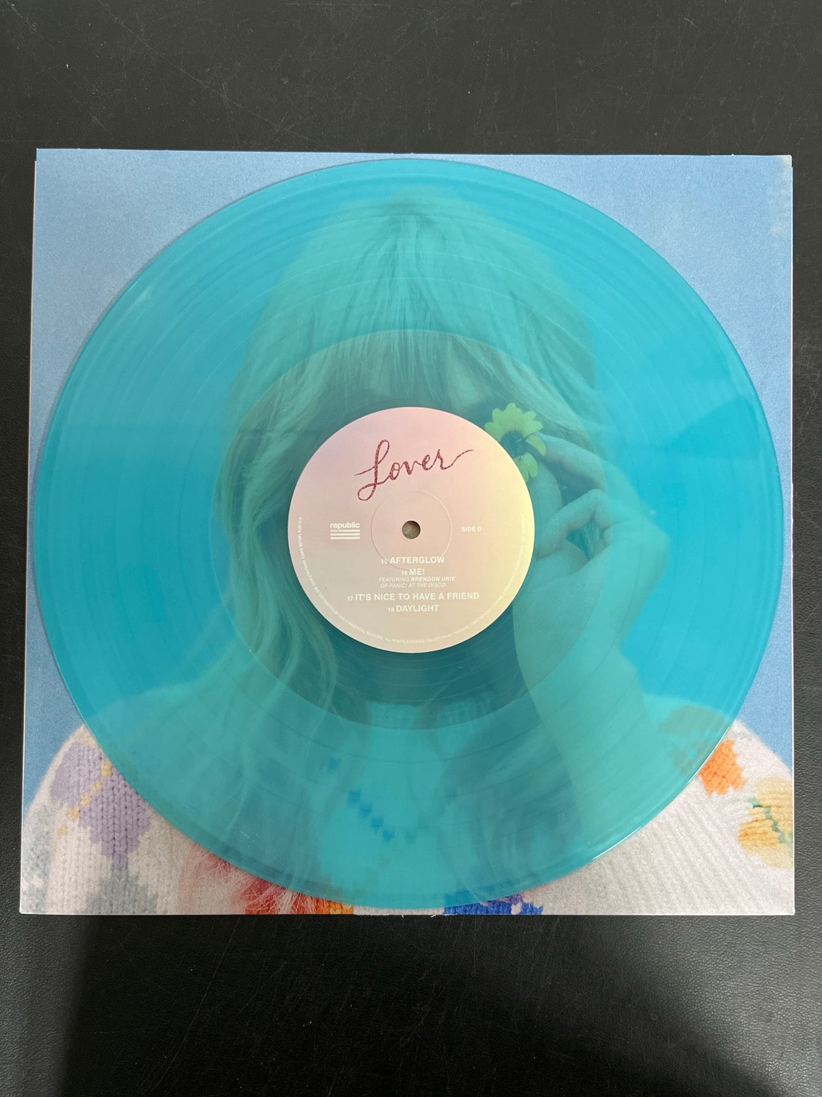 VINYL_2D - Taylor Swift - Lover Pink/Blue Vinyl ReIssue USED NOT TESTED