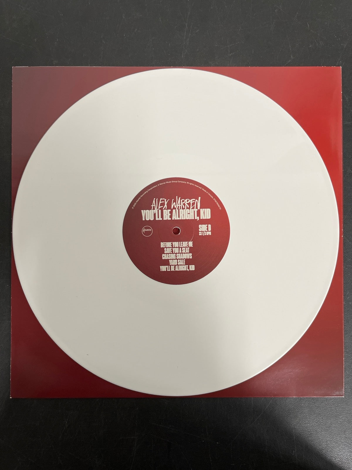 VINYL_2D - Alex Warren - You'll Be Alright, Kid LE White Vinyl WARPED NOT TESTED