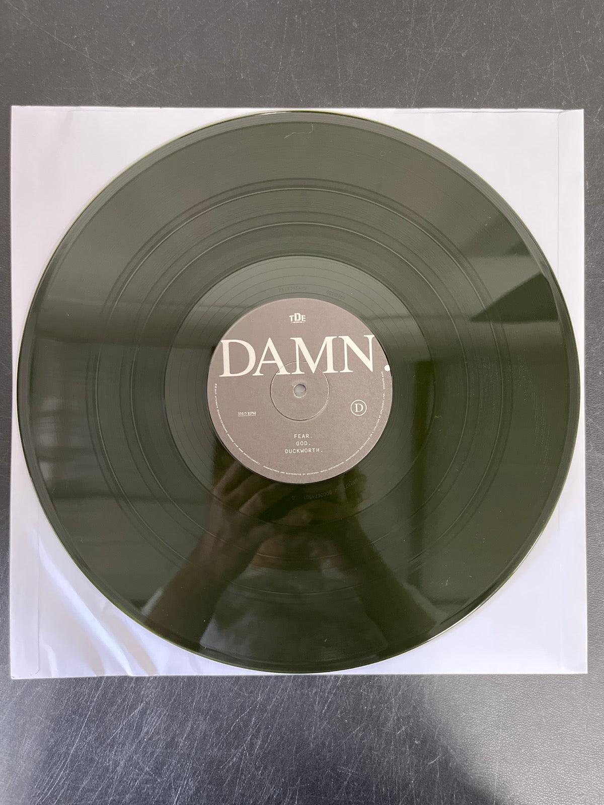 VINYL_2D - Kendrick Lamar - DAMN. LE 180gm Green Vinyl USED NOT TESTED