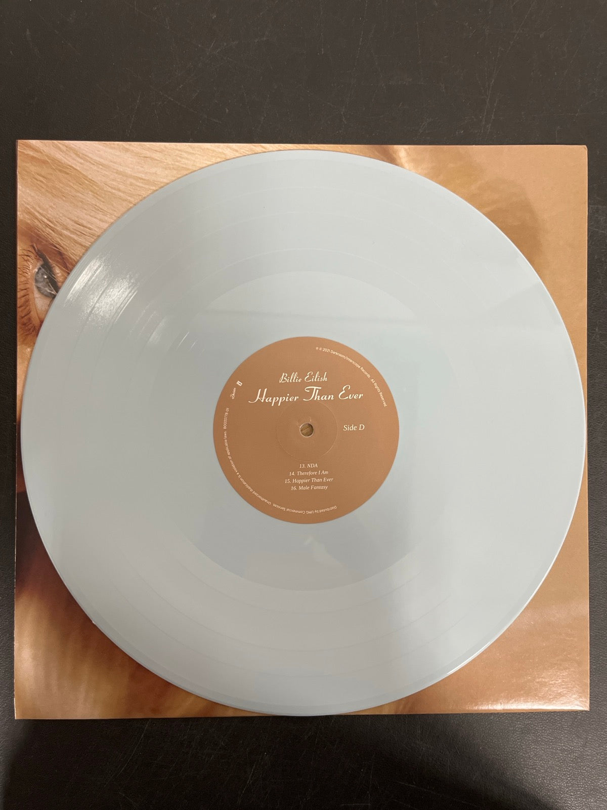 VINYL_2D - Billie Eilish - Happier Than Ever LE Light Blue Etched Vinyl USED NOT TESTED