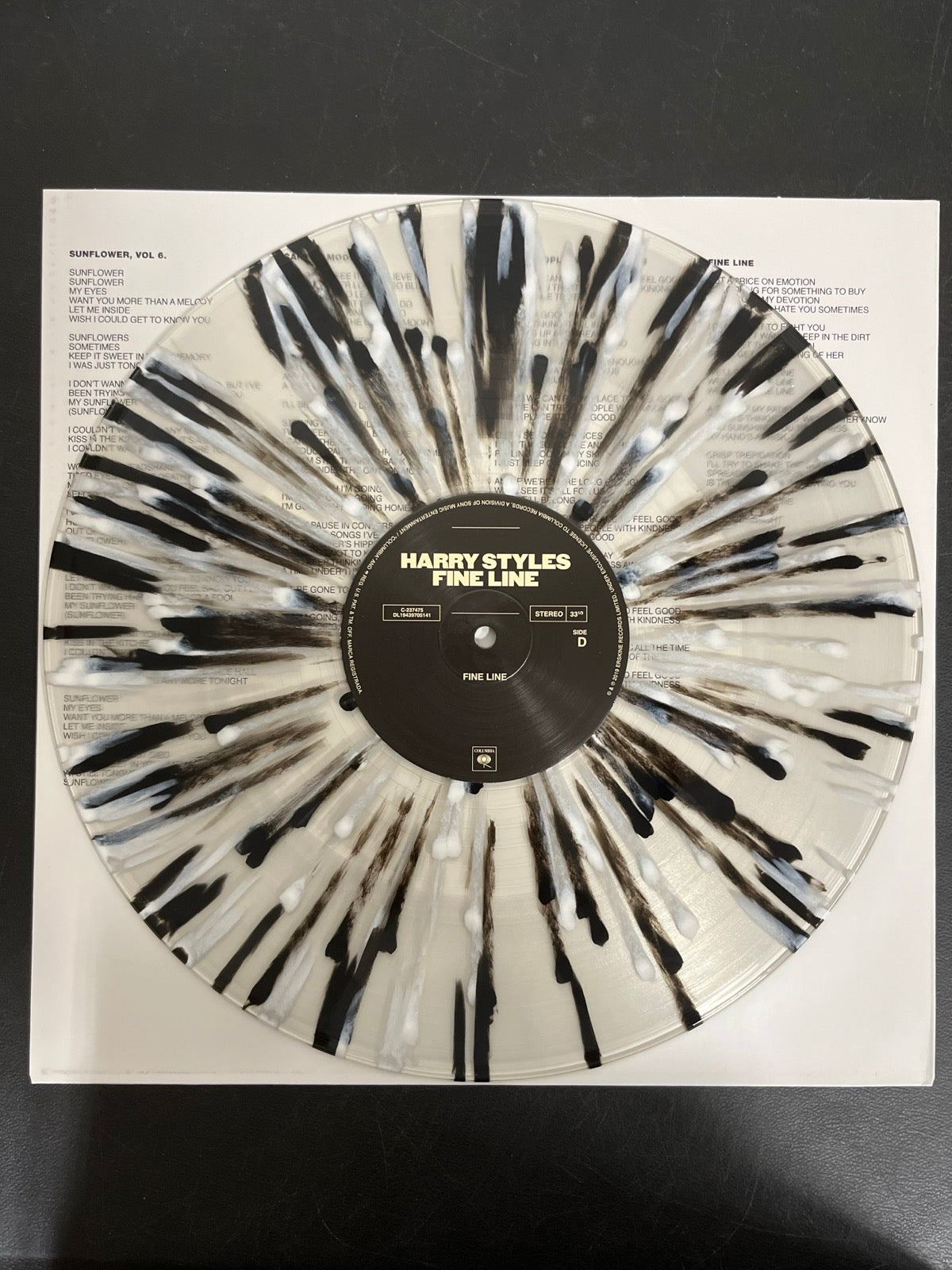 VINYL_2D - Harry Styles - Fine Line LE Black & White Vinyl USED NOT TESTED