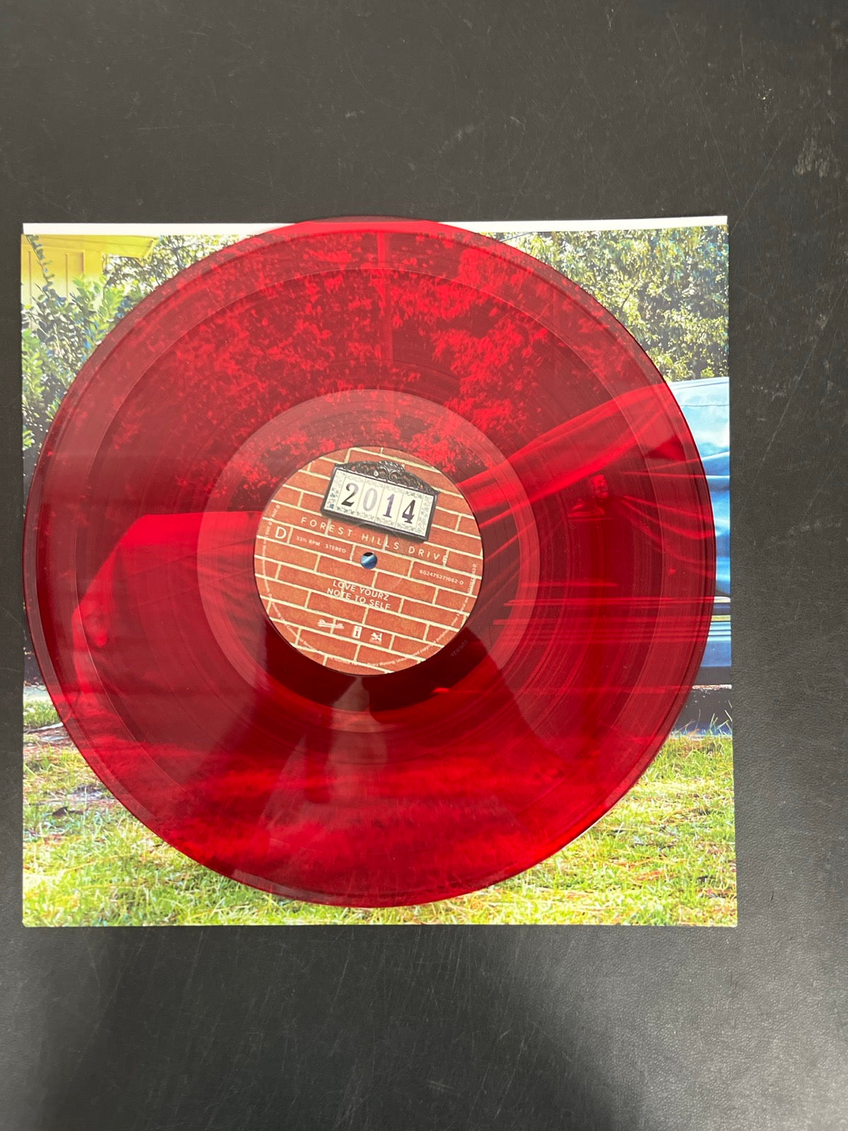 VINYL_2D - J. Cole - 2014 Forest Hills Drive Anniversary Ed. Red Vinyl USED NOT TESTED