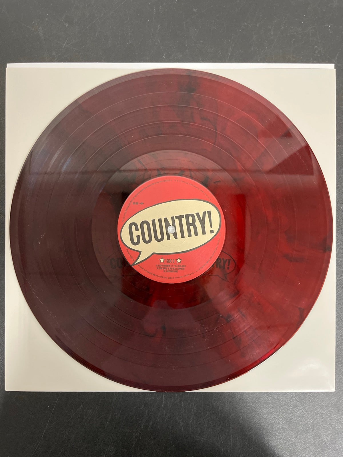 VINYL_2D - Hardy - Country! Country! LE Molton Lava Vinyl USED NOT TESTED