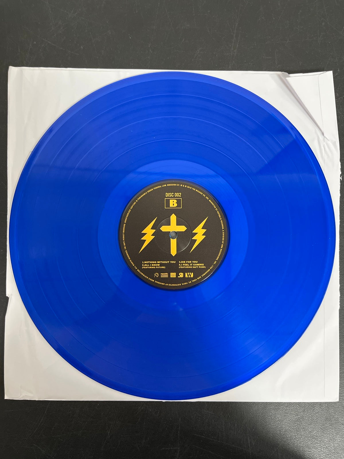 VINYL_2D - The Weeknd - Starboy LE Blue Vinyl USED NOT TESTED