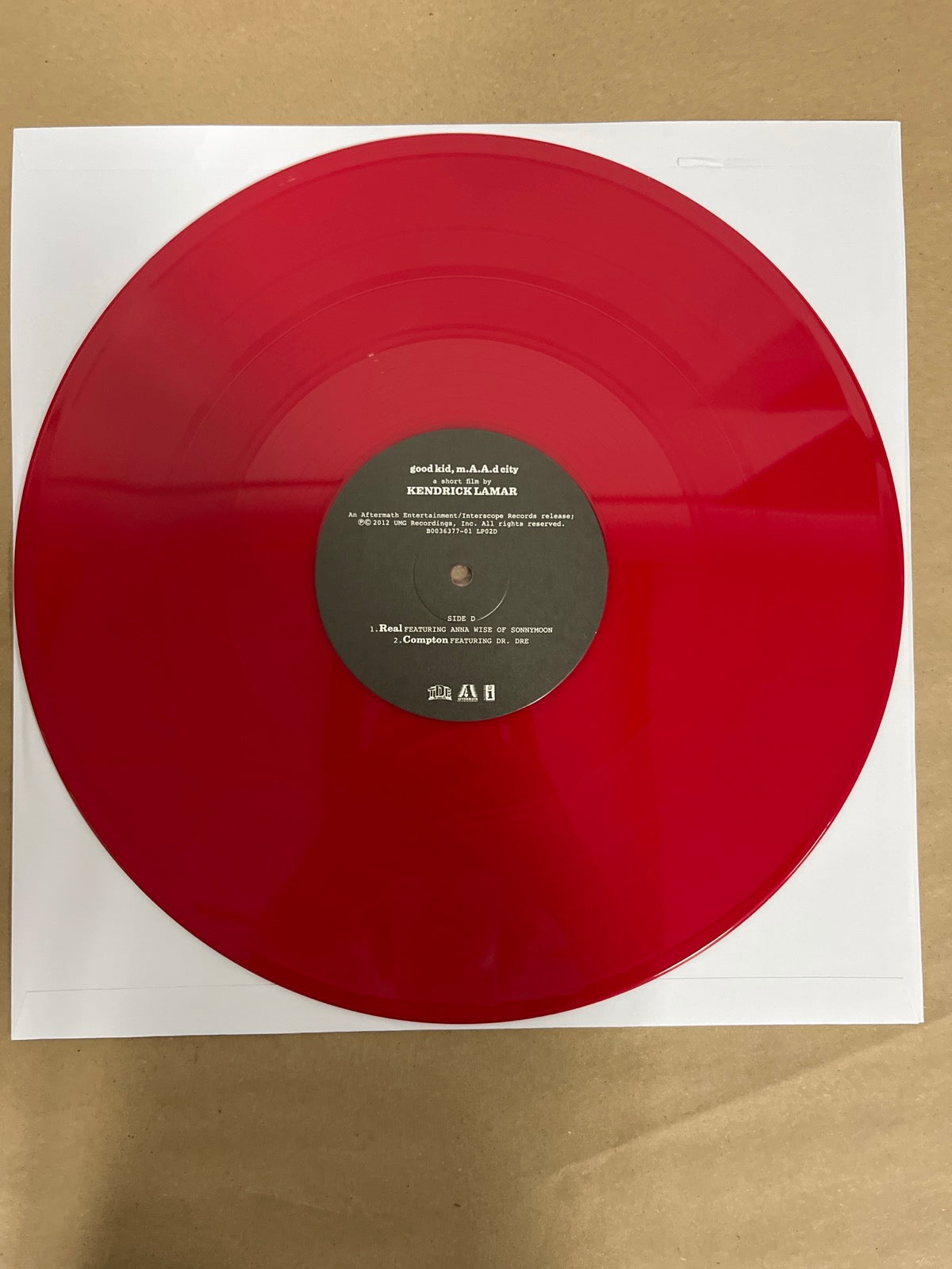 VINYL_2D - Kendrick Lamar - good kid, m.A.A.d city LE Red Vinyl USED NOT TESTED