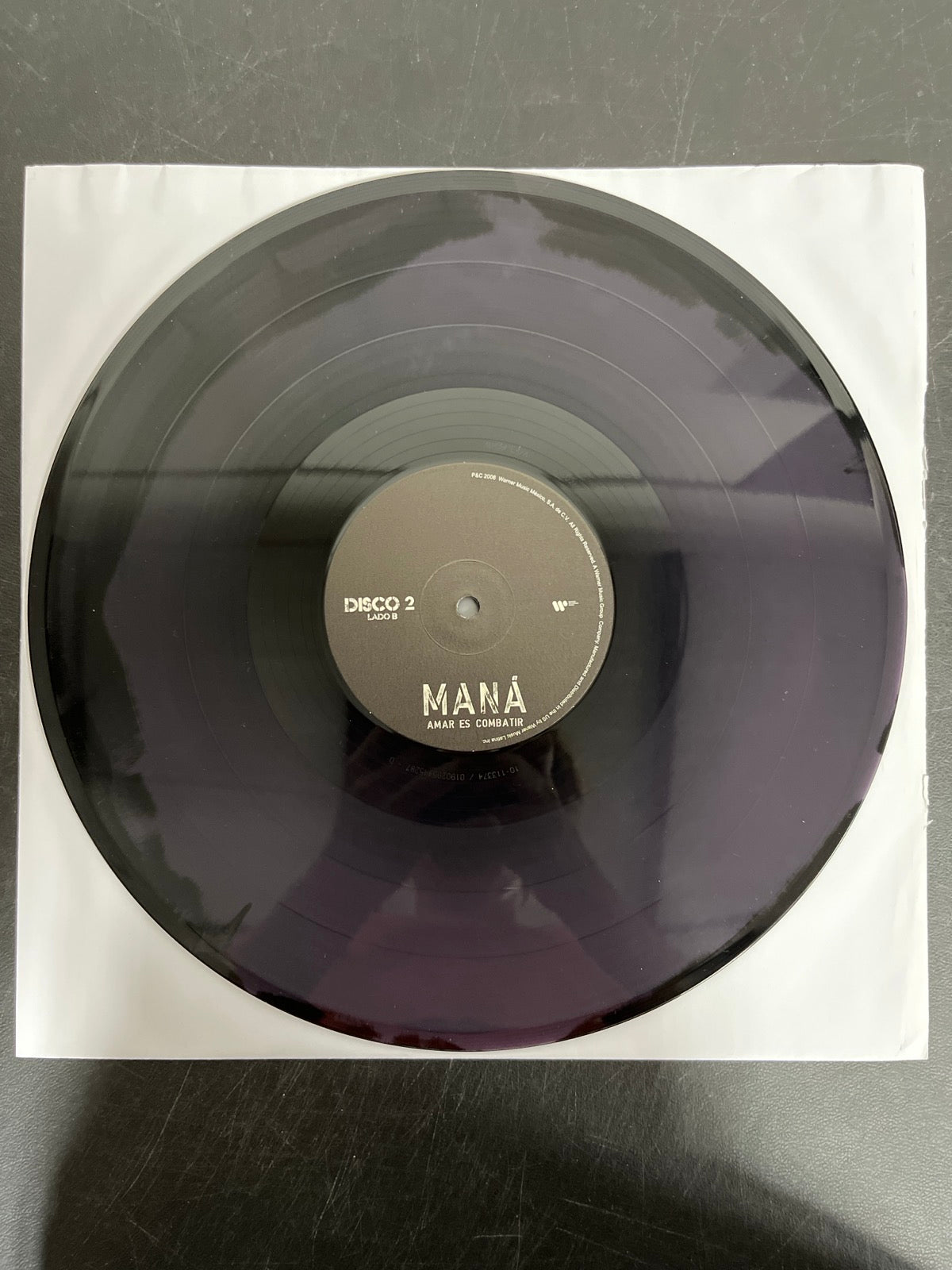 VINYL_2D - Maná - Amar Es Combatir LE Purple / Black Vinyl USED NOT TESTED