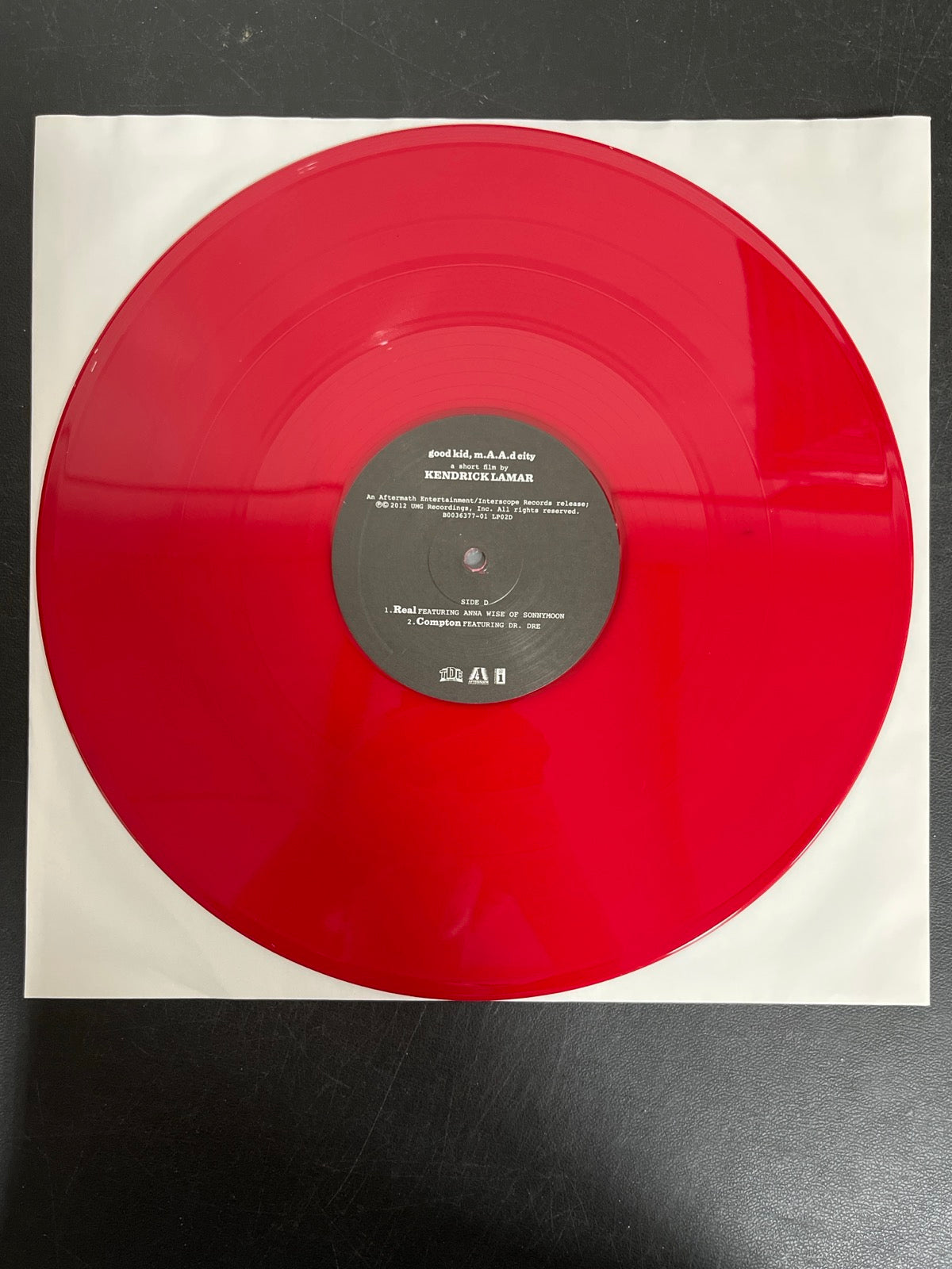 VINYL_2D - Kendrick Lamar - good kid, m.A.A.d city LE Red Vinyl USED NOT TESTED