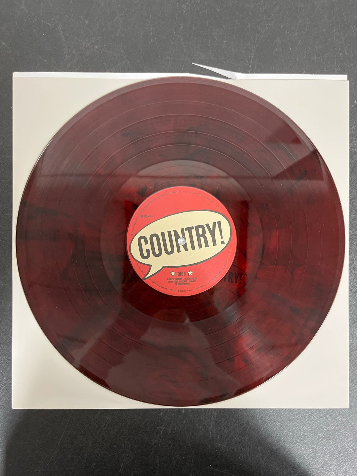 VINYL_2D - Hardy - Country! Country! LE Molton Lava Vinyl USED NOT TESTED