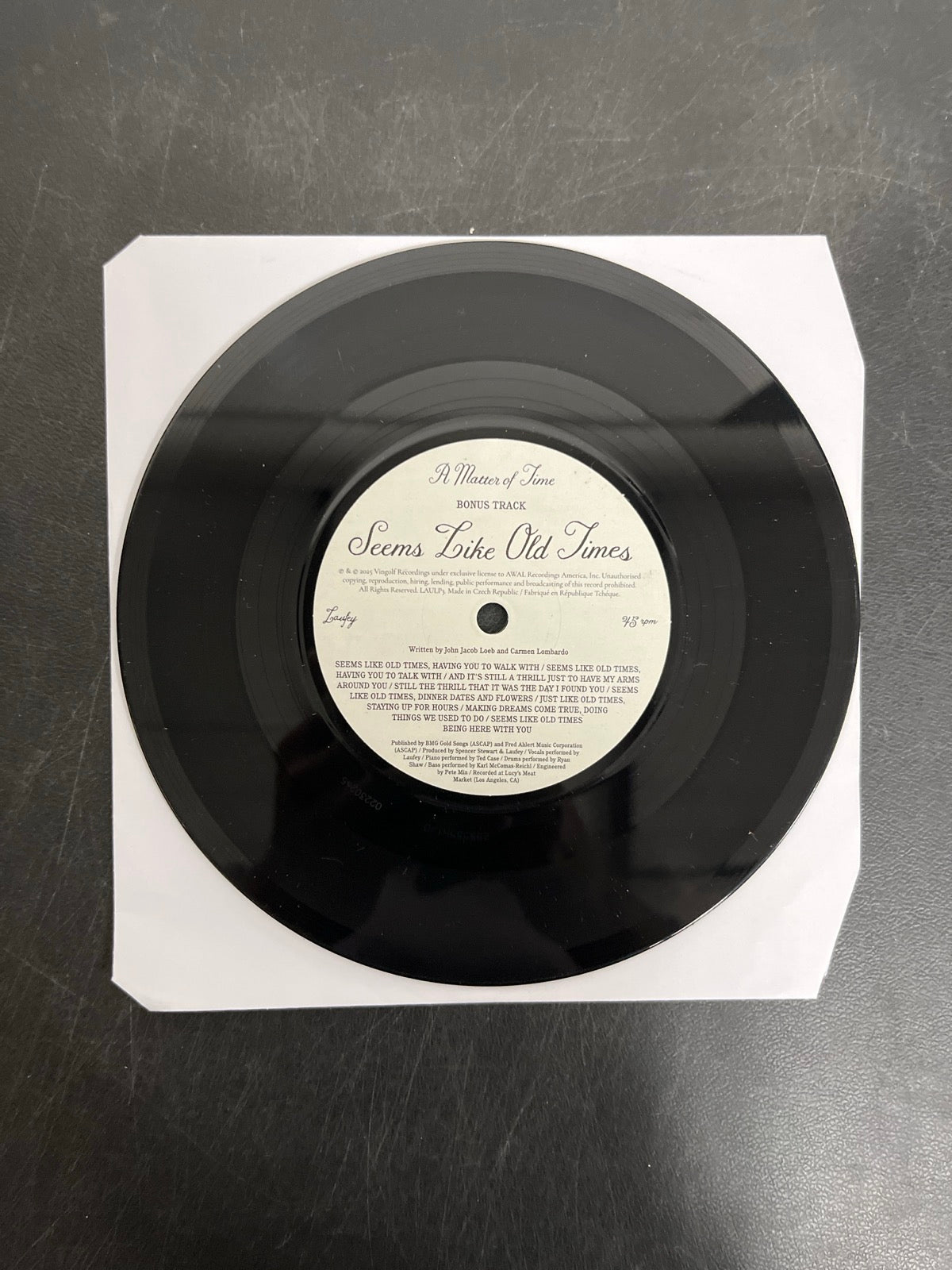VINYL_2D - Laufey - A Matter Of Time LE Green / Pink Vinyl USED NOT TESTED