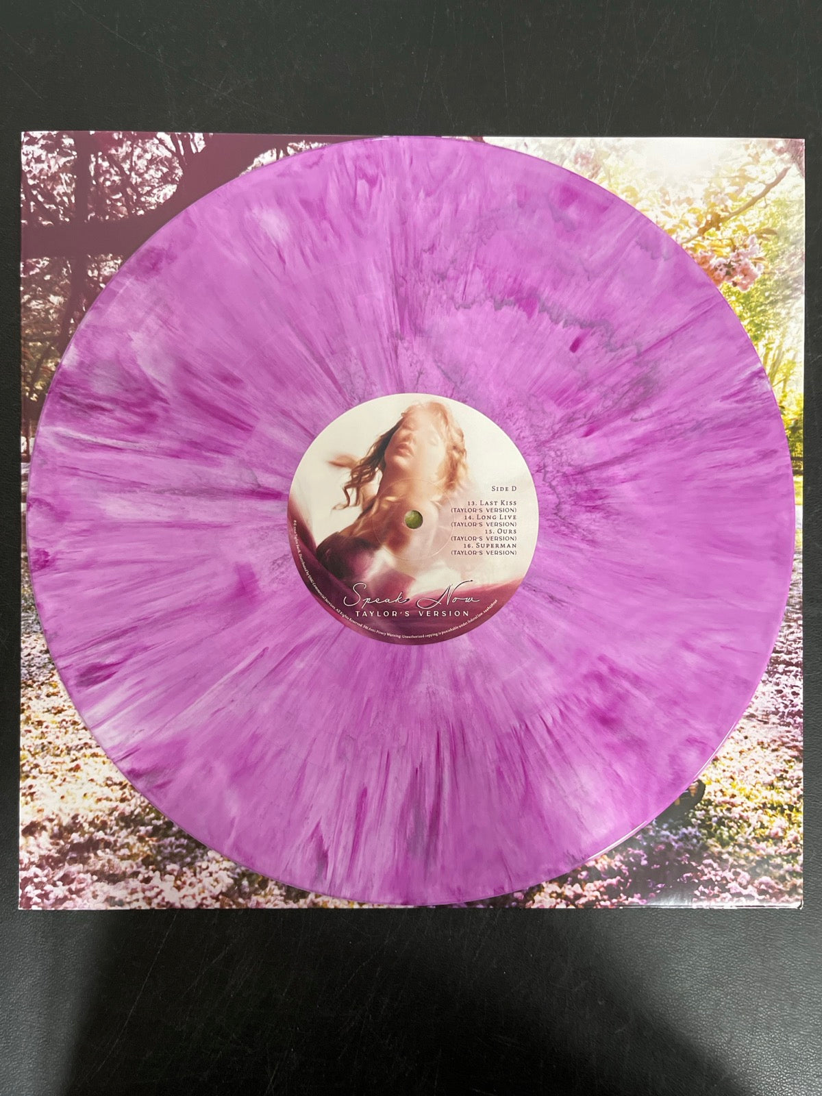 VINYL_2D - Taylor Swift - Speak Now Taylor's Version LE Lilac Marble Vinyl USED NOT TESTED