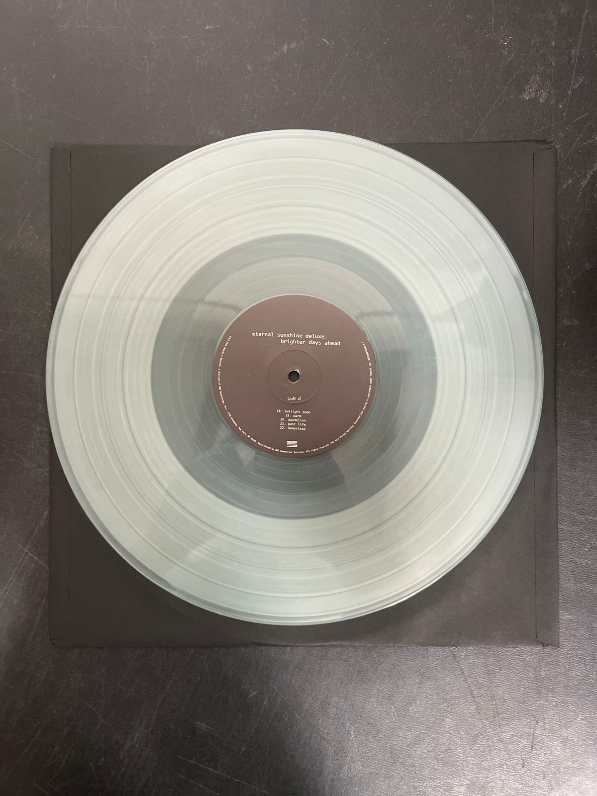 VINYL_2D - Ariana Grande - Eternal Sunshine ... Clear Vinyl USED NOT TESTED