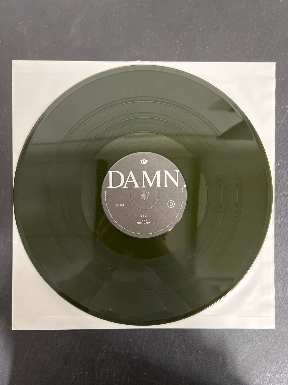 VINYL_2D - Kendrick Lamar - DAMN. LE 180gm Green Vinyl USED NOT TESTED