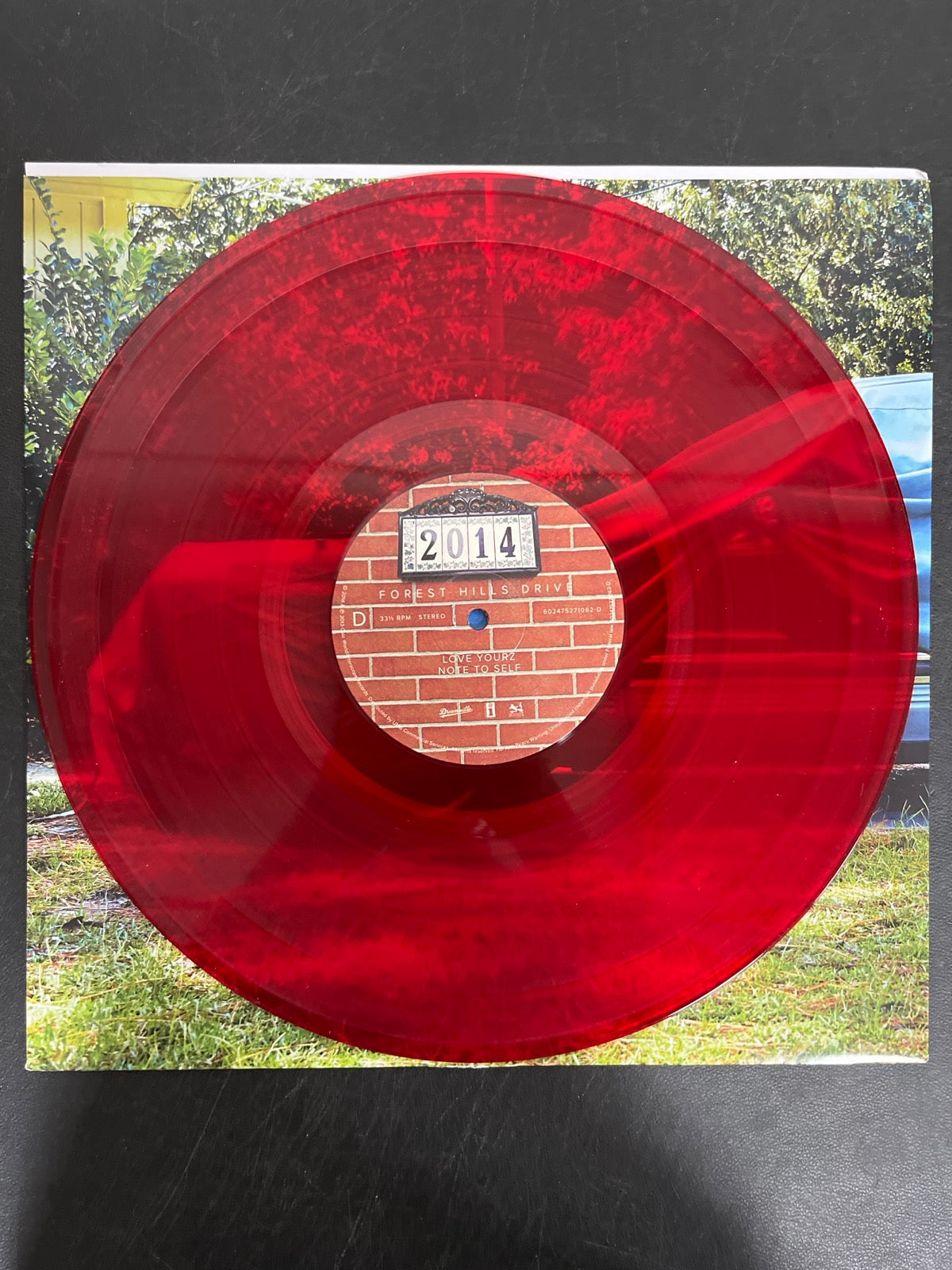 VINYL_2D - J. Cole - 2014 Forest Hills Drive Anniversary Ed. Red Vinyl USED NOT TESTED
