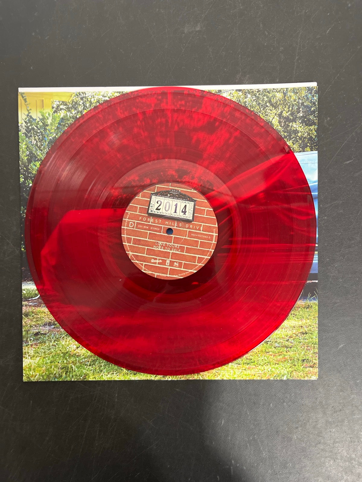 VINYL_2D - J. Cole - 2014 Forest Hills Drive Anniversary Ed. Red Vinyl USED NOT TESTED
