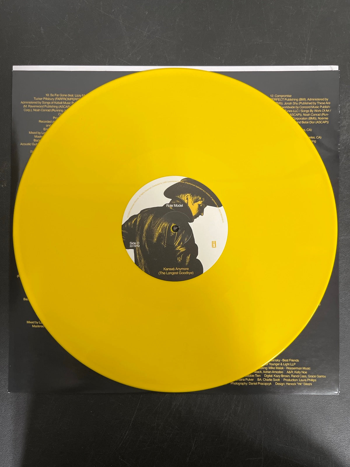 VINYL_2D - Role Model - Kansas Anymore (The ...) Deluxe Yellow Vinyl USED NOT TESTED