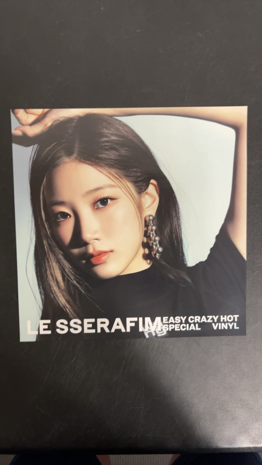 VINYL_2D - Le Sserafim - Easy-Crazy-Hot LE Translucent Vinyl USED NOT TESTED