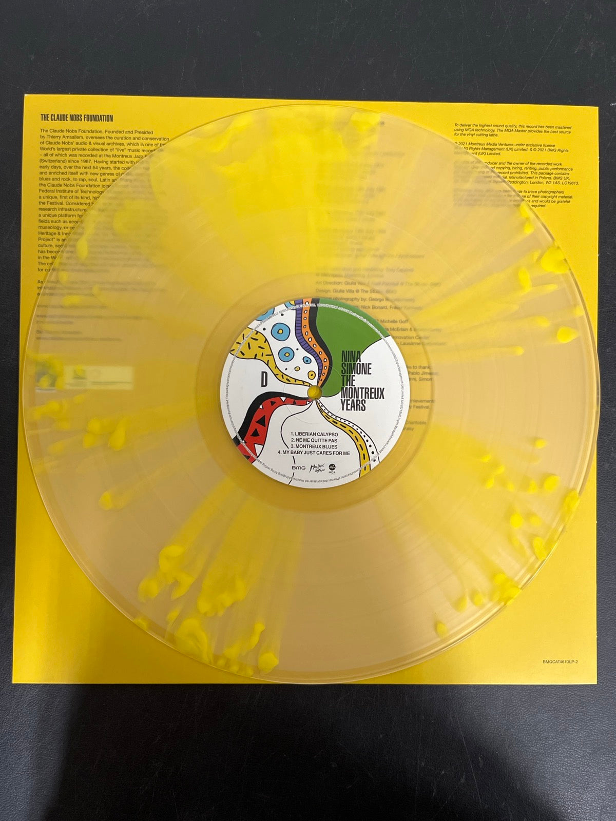 VINYL_2D - Nina Simone - The Montreux Years LE Clear Splatter Vinyl USED NOT TESTED