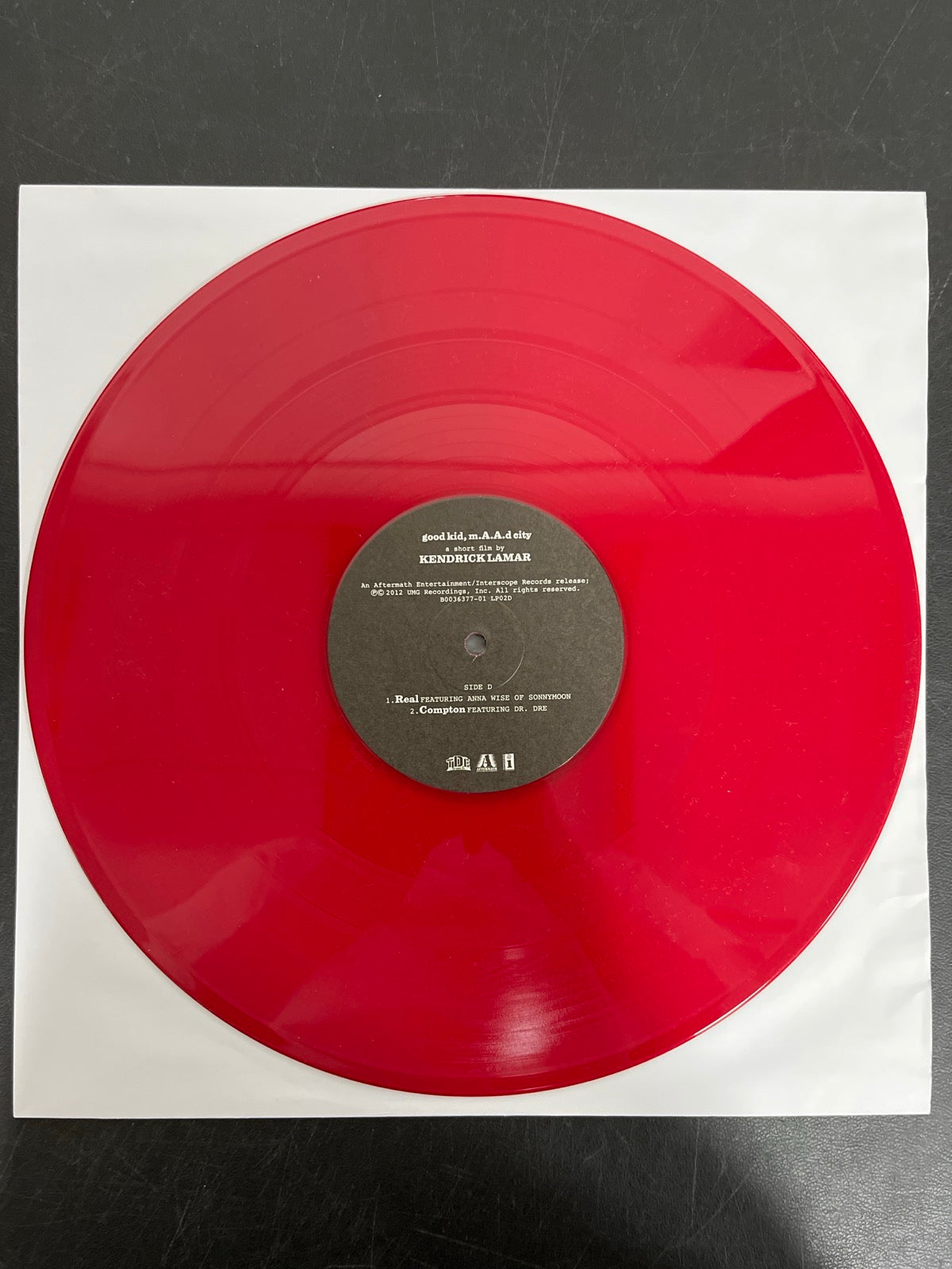 VINYL_2D - Kendrick Lamar - good kid, m.A.A.d city LE Red Vinyl USED NOT TESTED