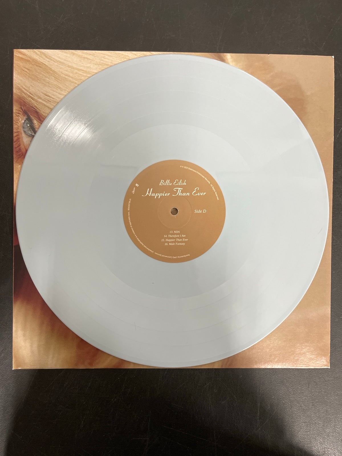 VINYL_2D - Billie Eilish - Happier Than Ever LE Light Blue Etched Vinyl USED NOT TESTED