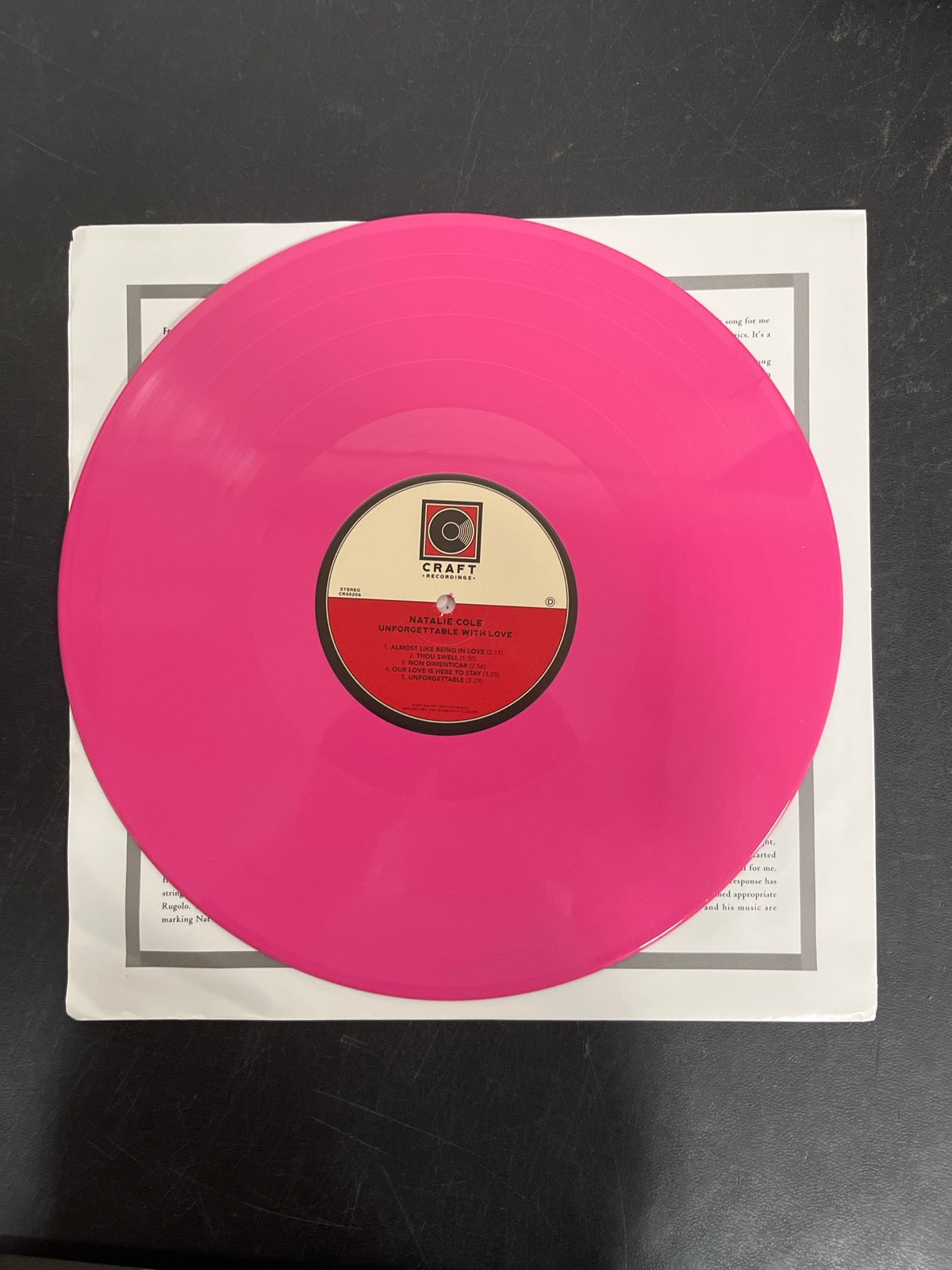 VINYL_2D - Natalie Cole - Unforgettable ... LE Hot Pink Vinyl USED NOT TESTED